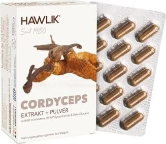 Hawlik Cordyceps CS-4 Extrakt + Pulver Kapseln