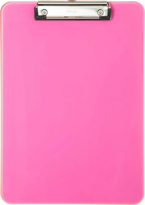 Maul MAULneon Klemmbrett, A4, pink/transparent