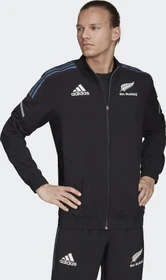 adidas All Blacks Primeblue Rugby Präsentationsjacke black/white/wonder steel (Herren)