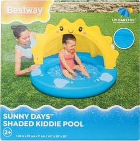 Bestway Sunny Days Planschbecken mit Sonnenschutz oval 101x97x71cm