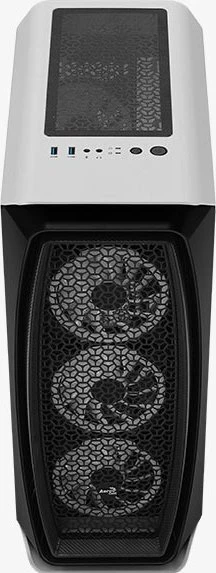 AeroCool Aero One Duo, weiß, Glasfenster