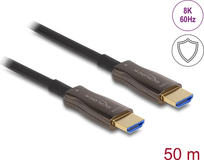 DeLOCK AOC Ultra High Speed HDMI 2.1 Kabel 48Gbps 8K 60Hz mit Metallarmierung