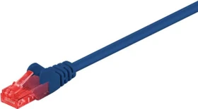 goobay Patchkabel, Cat6, U/UTP, RJ-45/RJ-45, 20m, blau