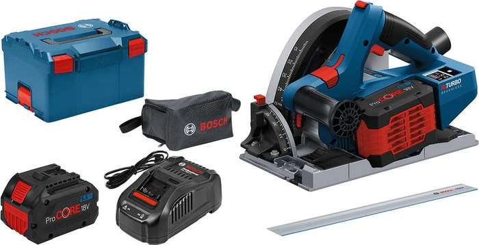 Bosch Professional GKT 18V-52 GC BITURBO Akku-Tauchsäge inkl. L-Boxx + 2 Akkus 5.5Ah
