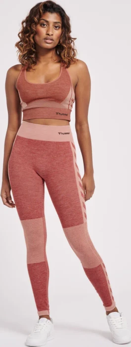hummel CLEA Seamless Tight Hose lang withered rose (Damen)
