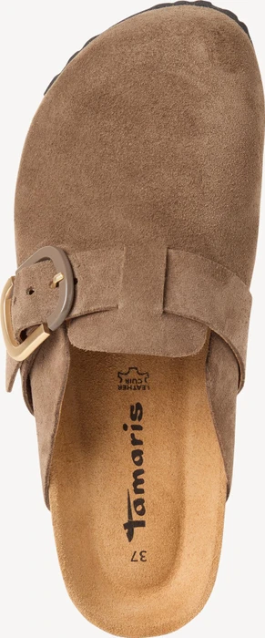 Tamaris Lederpantolette braun (Damen)
