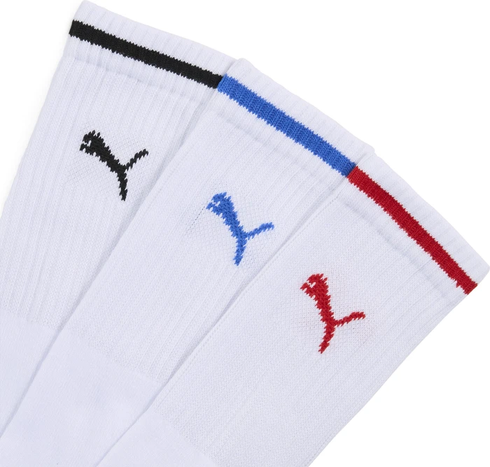 Puma Sport Crew Stripe Socken weiß, 3 Paare
