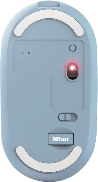 Trust Puck Wireless Mouse blau, USB/Bluetooth