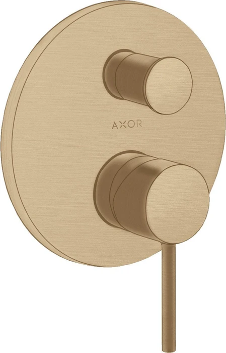 Hansgrohe Axor Starck Wannenmischerarmatur mit Pingriff und Sicherung brushed bronze