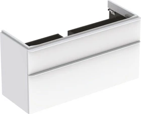 Geberit Smyle Square Unterschrank 118.4x61.7x47cm, 2 Schubladen, weiß