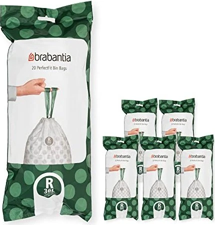 Brabantia PerfectFit Müllbeutel Typ R 36l, 120 Stück