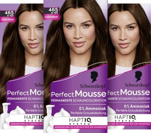 Schwarzkopf Perfect Mousse Haarfarbe 465 schokobraun, 93ml