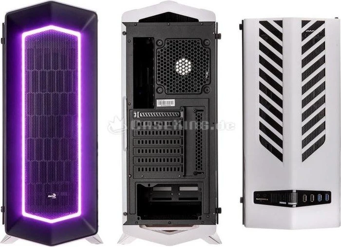AeroCool Project7 P7-C1 Tempered Glass Edition weiß, Glasfenster