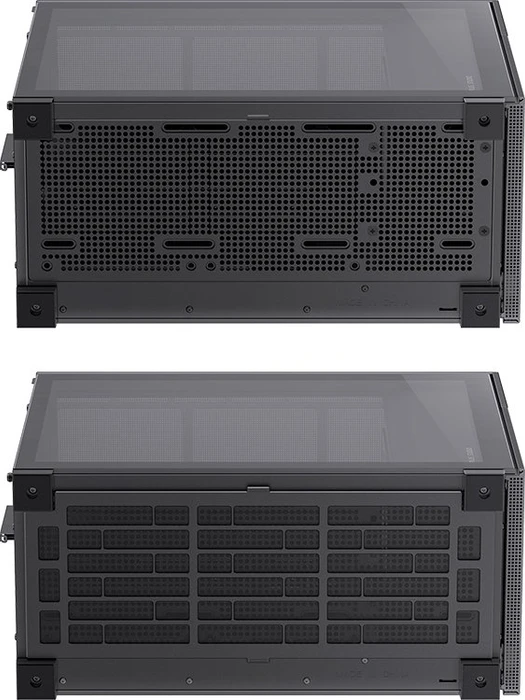 Jonsbo D41 Mesh Black, schwarz, Glasfenster