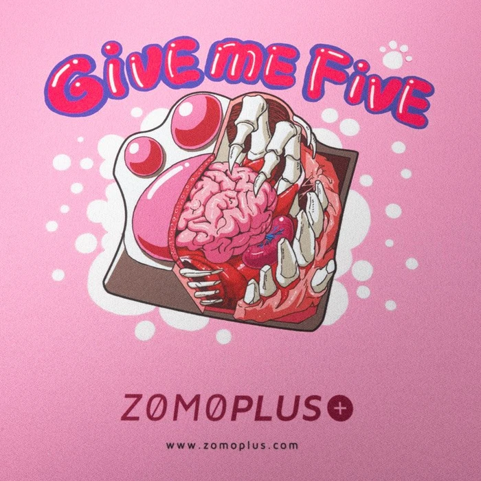 Zomoplus Give Me Five Gaming Mauspad, 500x420mm, pink