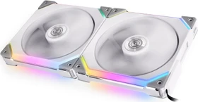 Lian Li Uni Fan SL140 RGB, weiß, LED-Steuerung, Lüftersteuerung, 140mm, 2er-Pack