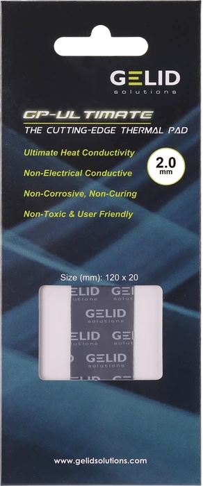 Gelid Solutions GP-Ultimate Wärmeleitpad 120x20x2mm, 1 Stück