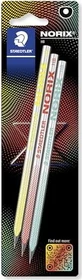 Staedtler NORIX 181 gelb/rot/türkis Bleistift HB, Blister, 3er-Pack