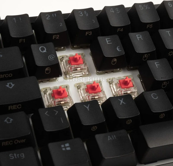 Ducky One 2 Mini RGB PBT, LEDs RGB, schwarz, MX SILENT RGB RED, USB, DE