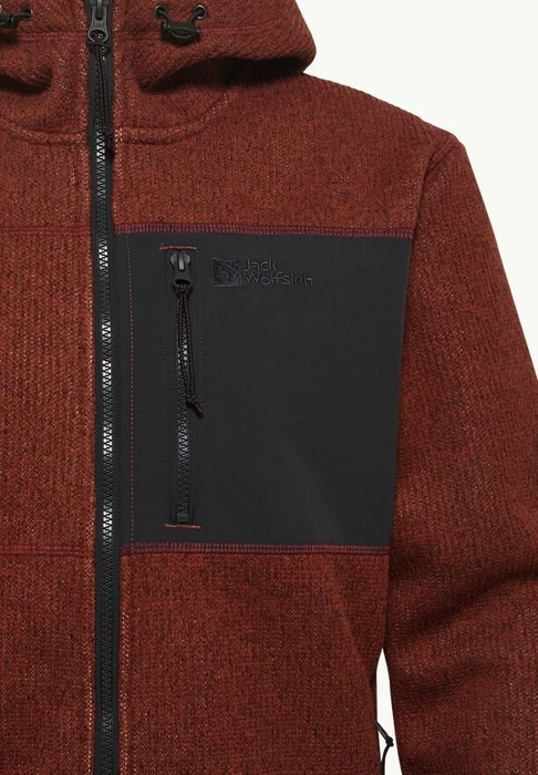 Jack Wolfskin Kaminfeuer Hooded Jacke intense rust (Herren)