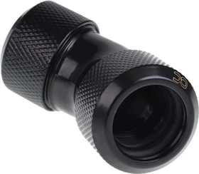 Alphacool Eiszapfen 45° 16mm L-Verbinder für Rohre G1/4", schwarz