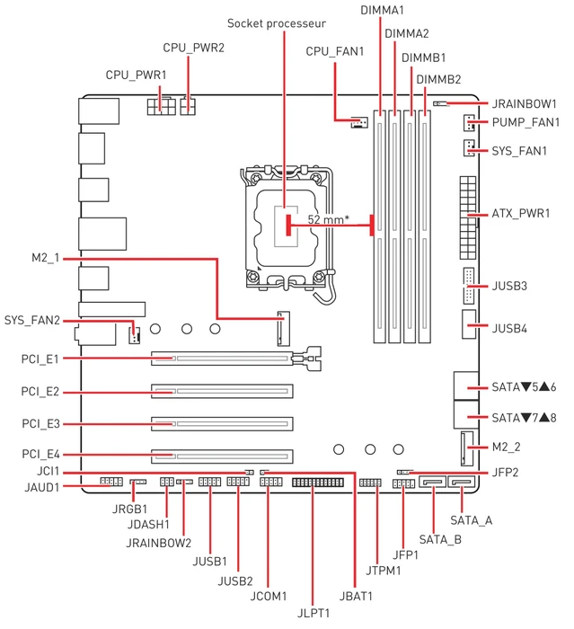 MSI PRO B660M-A CEC WIFI (Intel 1700)