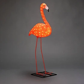 Konstsmide Acryl Figur Flamingo 110cm LED 96x bernstein