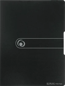 Herlitz easy orga to go Sichtbuch, A4, schwarz, inkl. 20 Klarsichthüllen