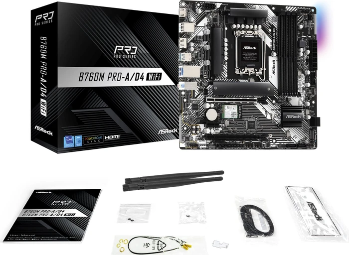 ASRock B760M Pro-A/D4 WiFi (Intel 1700)