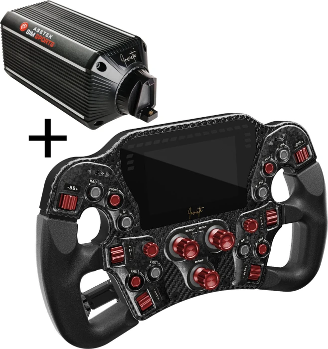 Asetek Invicta Direct Drive Wheelbase 27Nm inkl. Invicta Formula Lenkrad rot (PC)