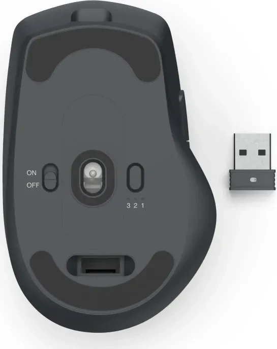 Hama WM-800 Ergonomic Wireless Multi-Device Mouse schwarz, USB/Bluetooth