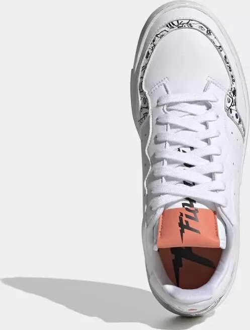 adidas Supercourt cloud white/core black/semi coral (Damen)
