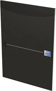 Oxford Office Essentials Briefblock, A4, Lineatur 22, schwarz, 50 Blatt