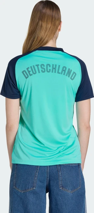adidas FIFA WM 2026 Deutschland Auswärts Aufwärmtrikot kurzarm flash aqua (Damen)
