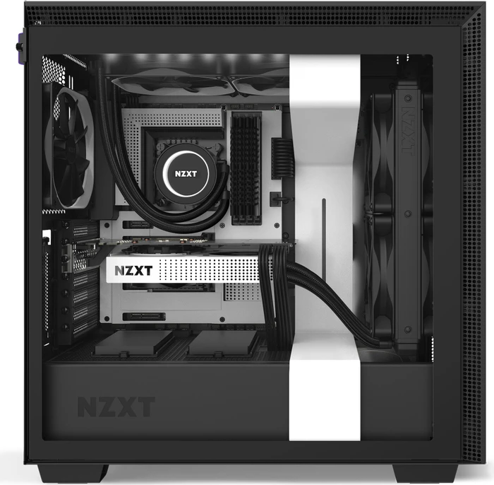 NZXT H710i, weiß, Glasfenster