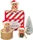 Teddy Hermann Weihnachtsmaus mit Kranz 11cm (946175)