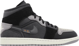 Nike Air Jordan 1 Mid SE Craft black/light graphite/sail/cement grey (Herren)