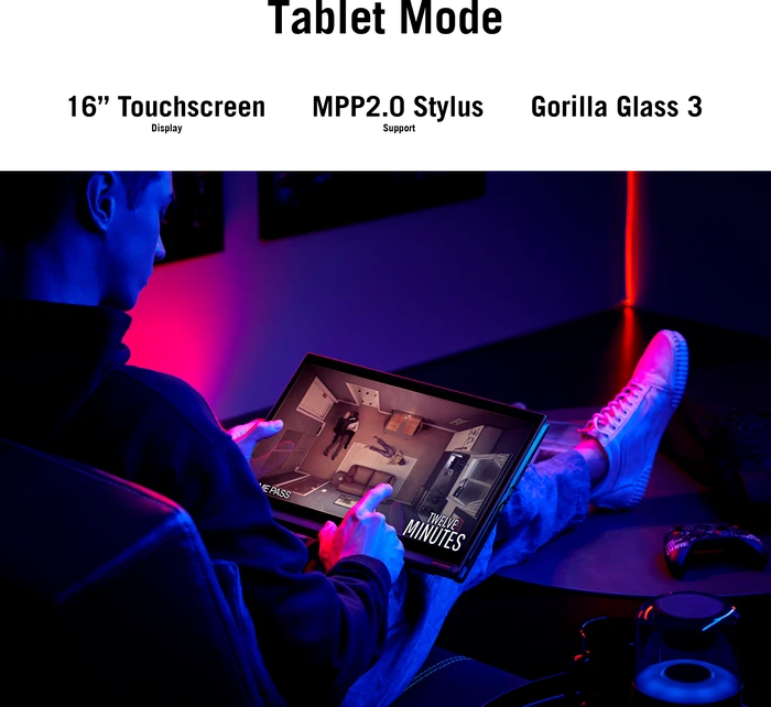 ASUS ROG Flow X16 (2023) GV601VI-NL016W, Off Black, Core i9-13900H, 32GB RAM, 1TB SSD, GeForce RTX 4070, DE