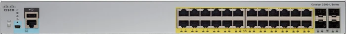 Cisco Catalyst 2960-L LAN Lite Rackmount Gigabit Managed Switch, 24x RJ-45, 4x SFP, 195W PoE+