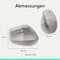 Logitech Lift Vertical Ergonomic Mouse, Sand, Logi Bolt, USB/Bluetooth Vorschaubild