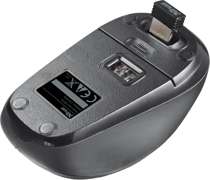 Trust Yvi Wireless Mouse schwarz, USB