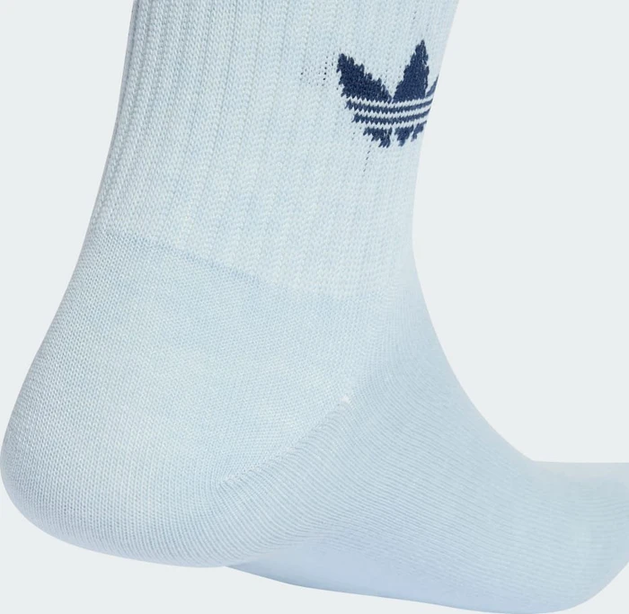 adidas 3-Streifen Crew Socken wonder blue/night indigo/white, 3 Paare