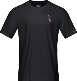 Norrøna Cotton Activity Embroidery T-Shirt kurzarm caviar black (Herren)
