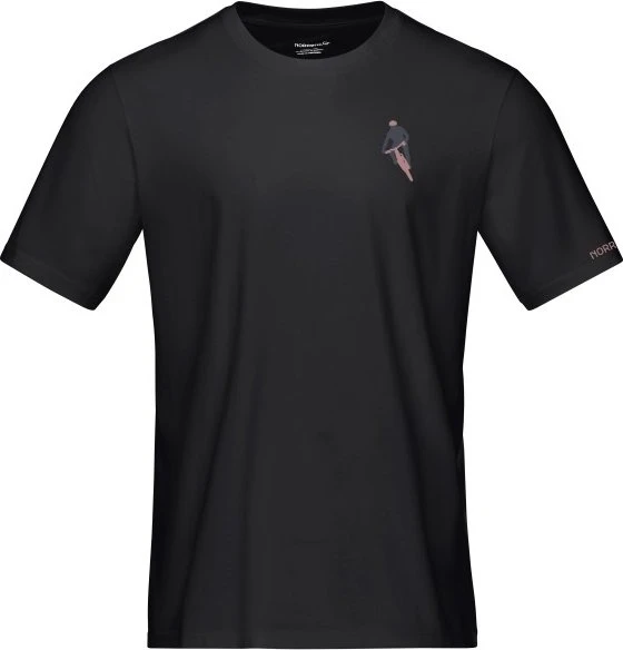 Norrøna Cotton Activity Embroidery T-Shirt kurzarm caviar black (Herren)