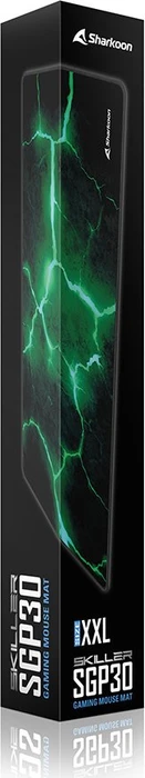 Sharkoon Skiller SGP30 XXL Stone, Gaming Mouse Mat, schwarz/grün
