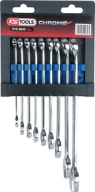 KS Tools CHROMEplus Ring-Maulschlüssel Schraubenschlüsselsatz, 9-tlg.