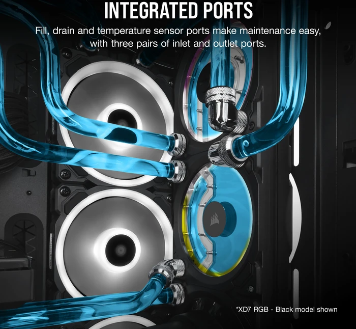 Corsair Hydro X Series XD7 RGB, mit Pumpe, weiß