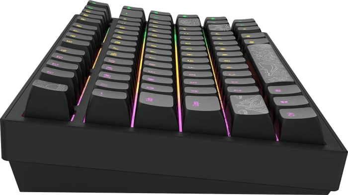 Dark Project ALU81A Terra Nostra Gaming Keyboard, schwarz, LEDs RGB, g3ms Moonstone, USB, US