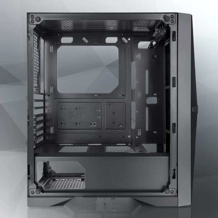 Raijintek Silenos MS, schwarz, Glasfenster