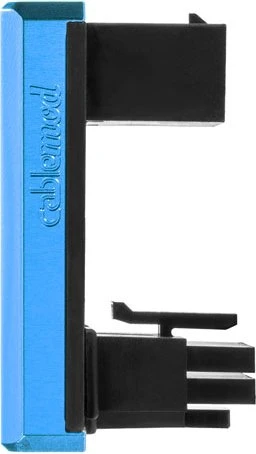 CableMod 12VHPWR Winkeladapter 180 Grad, Variante A, Sense-Pins an der Unterseite, blau